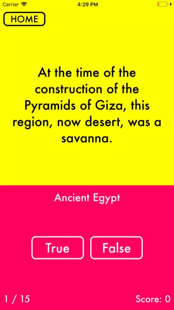 Quiz - True False سکرین شاٹس