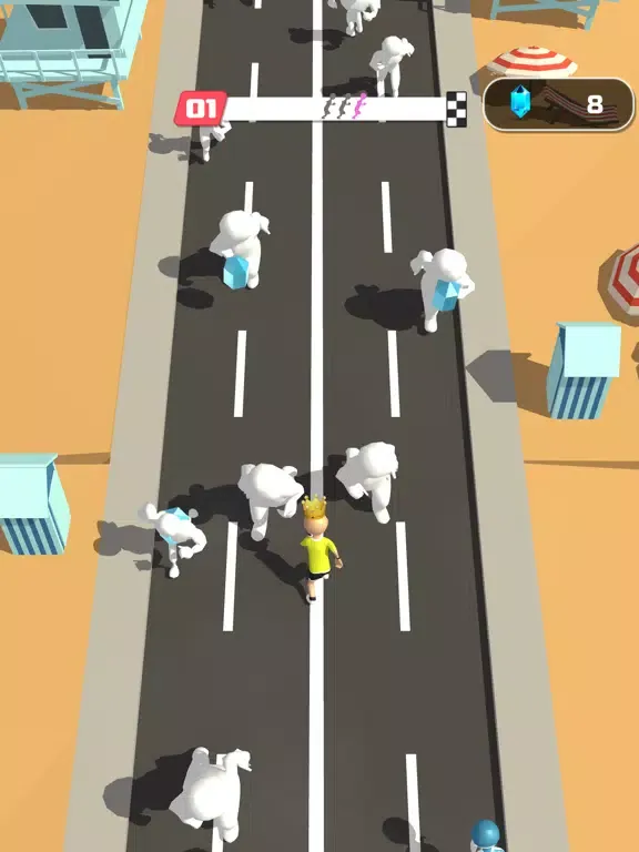 Tangkapan layar Push Race 3D iPad 