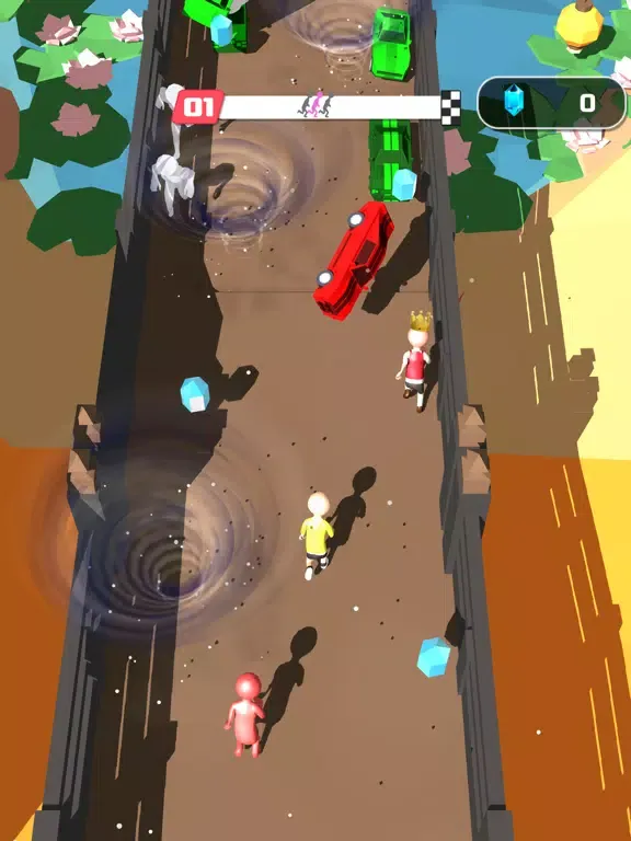 Tangkapan layar Push Race 3D iPad 