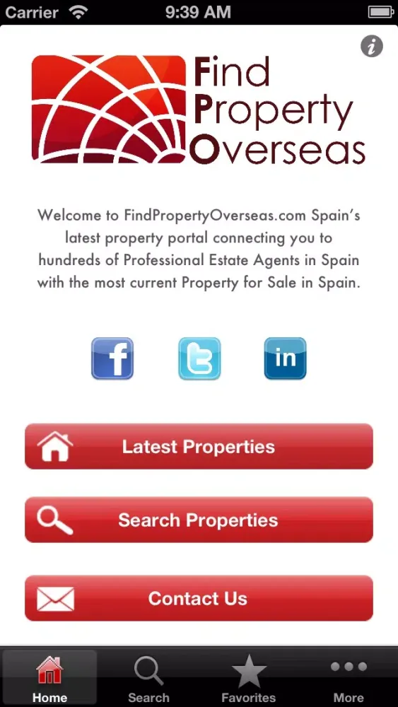 Tangkapan layar Find Property Overseas