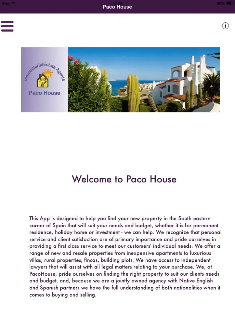 Paco House iPad 应用截图
