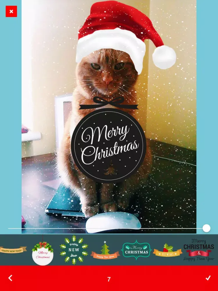 Скриншоты Christmassy - Christmas and NY Stickers and Frames iPad 