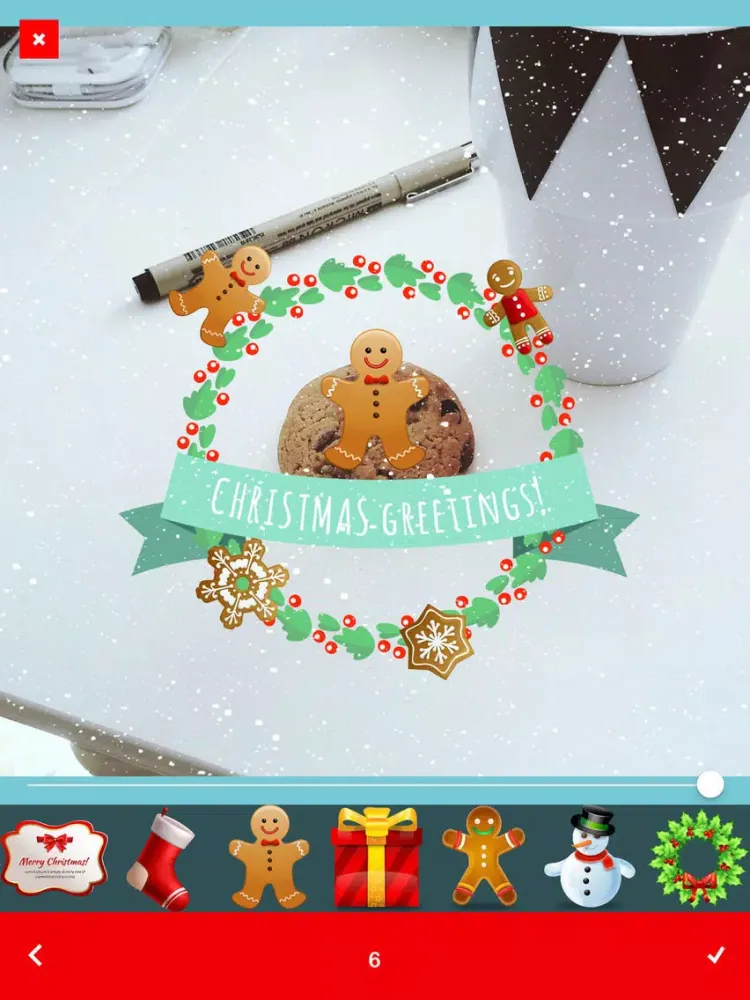 Скриншоты Christmassy - Christmas and NY Stickers and Frames iPad 