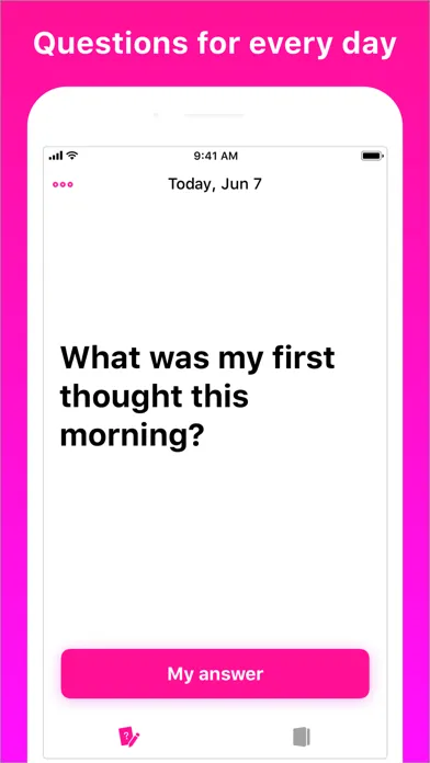 Capturas de tela do Endless Journal - Q&A Diary