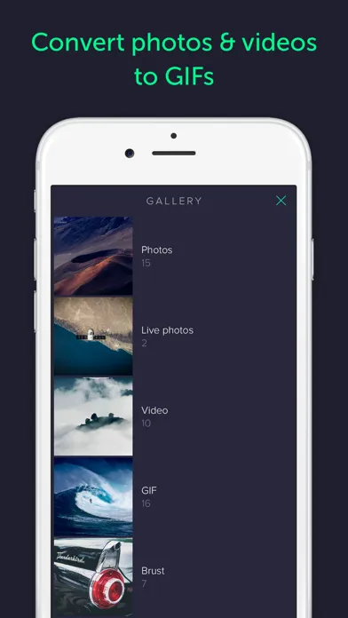 Gifstory - GIF Camera, Editor and Converter of Photo, Live Photo, and Video to GIF应用截图