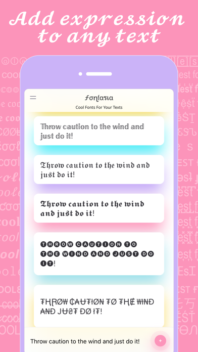 Captures d'écran de Fontasia - Creative Fonts