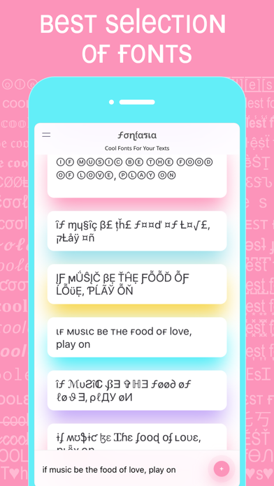 Captures d'écran de Fontasia - Creative Fonts