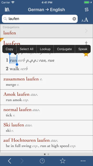 Ultralingua German-English স্ক্রিনশট
