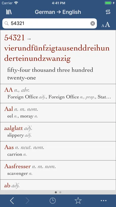 Ultralingua German-English স্ক্রিনশট