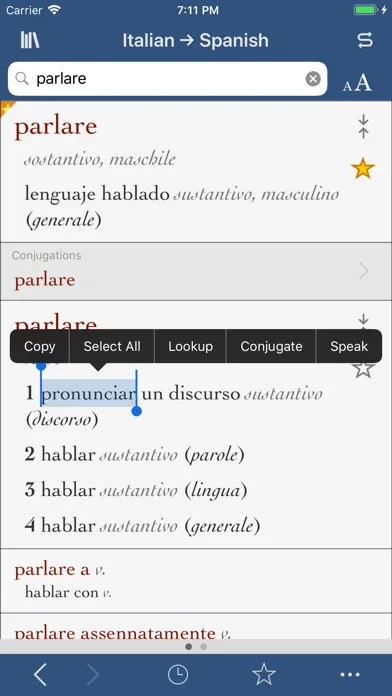 Ultralingua Spanish-Italian应用截图