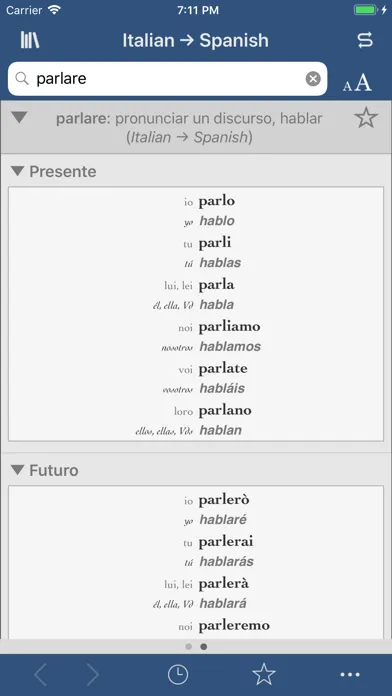 Ultralingua Spanish-Italian应用截图