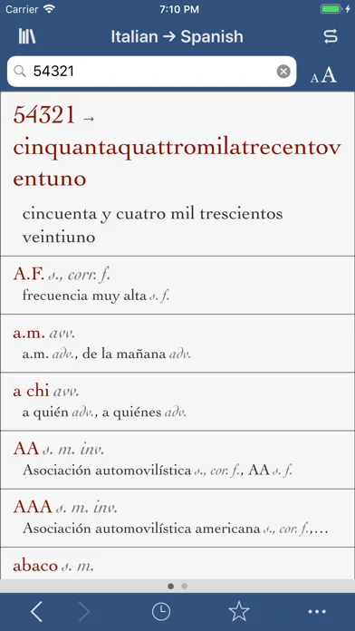Ultralingua Spanish-Italian应用截图