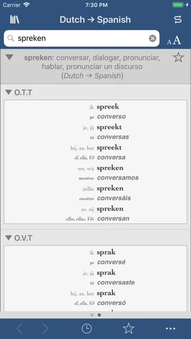 Ultralingua Dutch-Spanish Screenshots