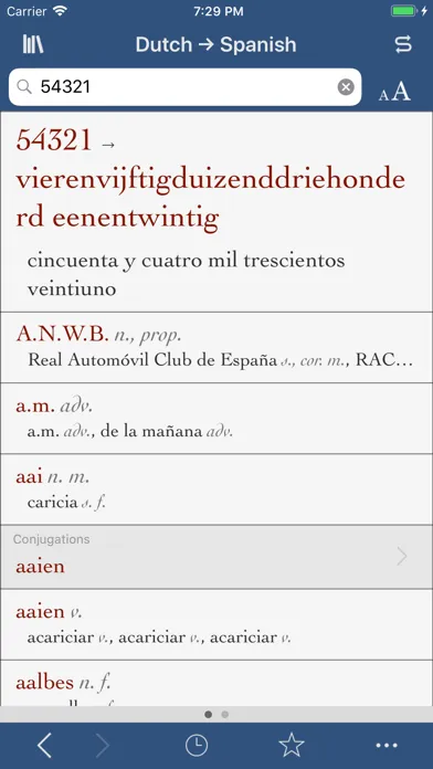 Ultralingua Dutch-Spanish Screenshots