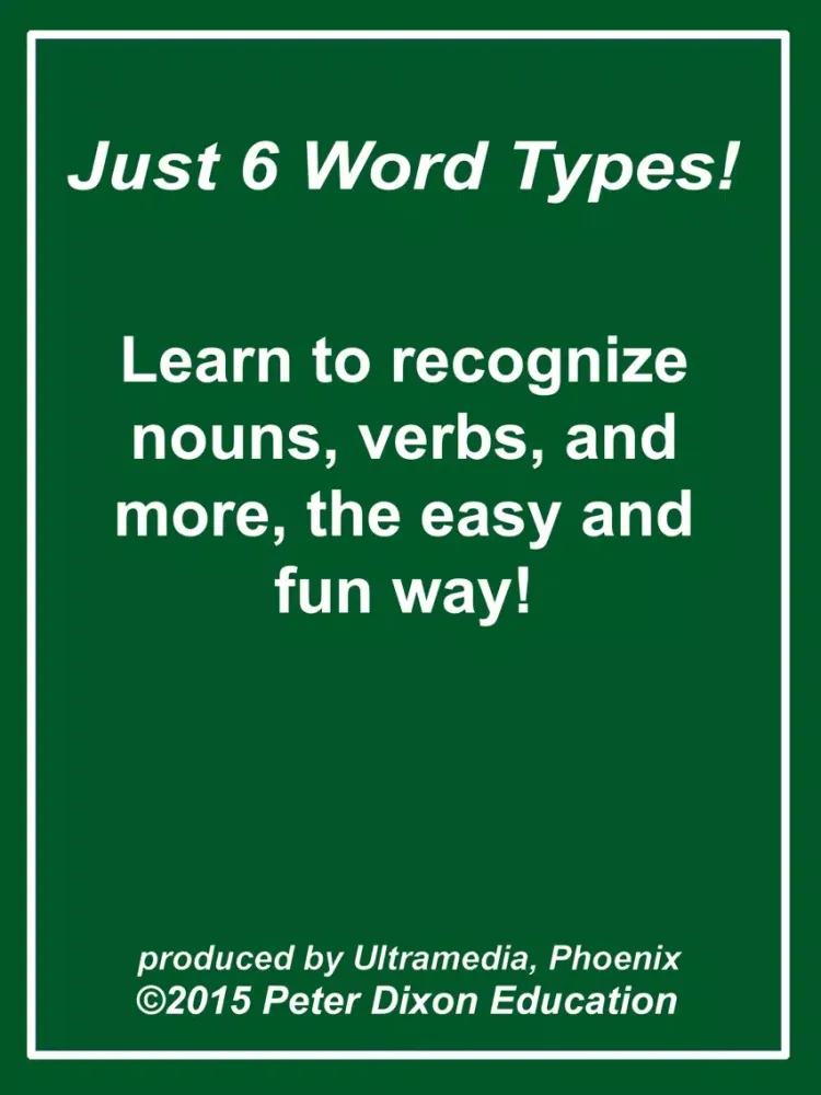Tangkapan layar Just 6 Word Types iPad 