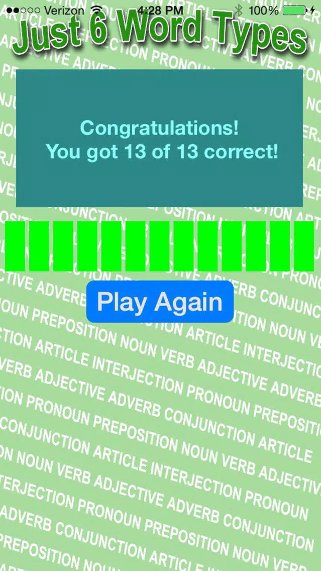 Capturas de pantalla de Just 6 Word Types