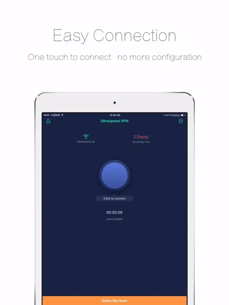 Ultraspeed VPN - Anonymous, Privacy and Unblock iPad 应用截图