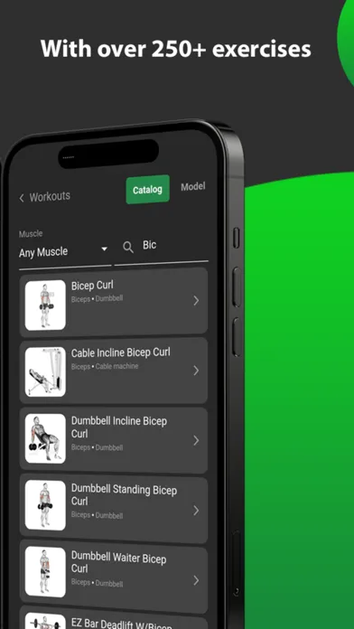 ภาพหน้าจอของ JustLift - Gym Tracker, Logger