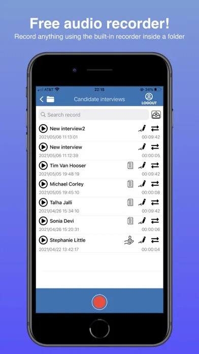 Audio Transcribe - SmartScribe স্ক্রিনশট
