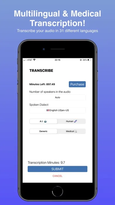 Audio Transcribe - SmartScribe স্ক্রিনশট
