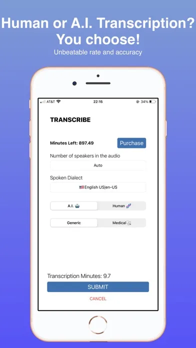 Audio Transcribe - SmartScribe স্ক্রিনশট