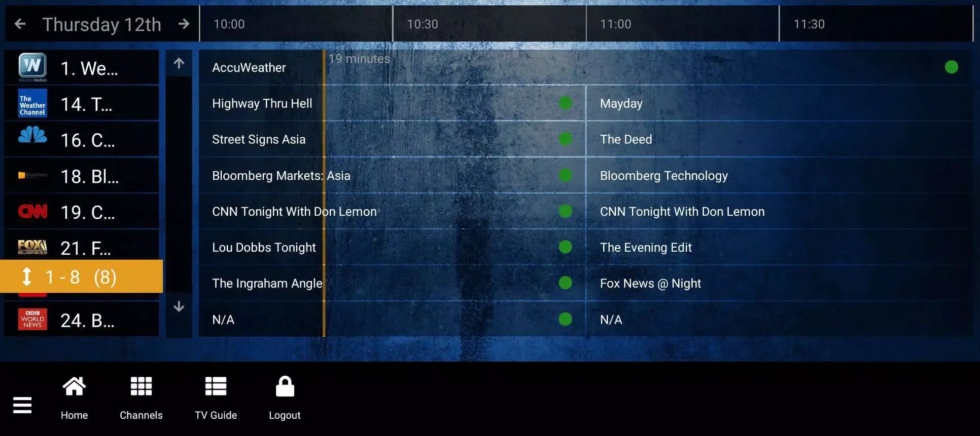Screenshot di Carbon Player
