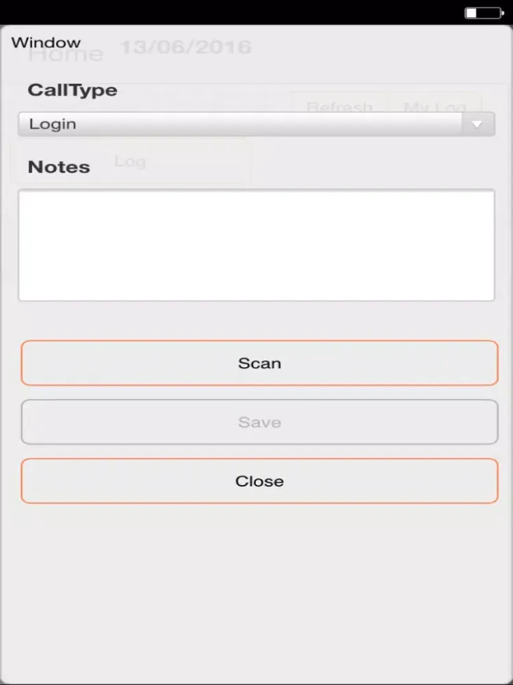 Ảnh chụp màn hình của Ulysses Care Plus iPad 