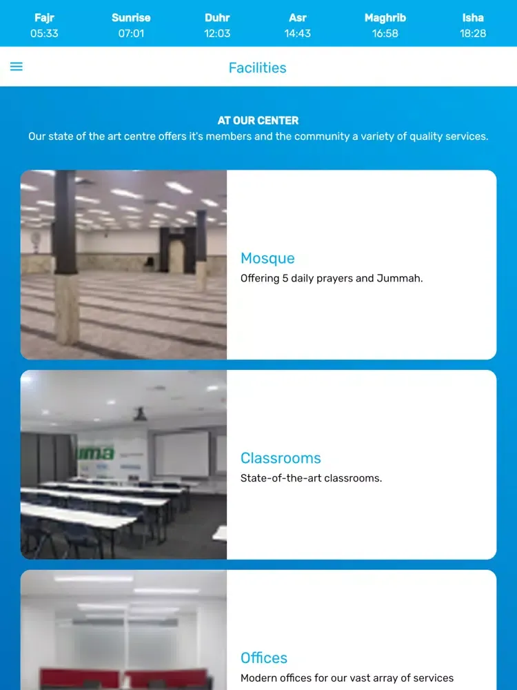 United Muslims of Australia iPad  스크린샷