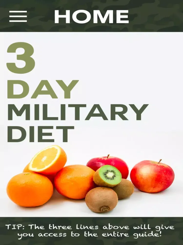 Tangkapan layar 3 Day Military Diet Guide iPad 