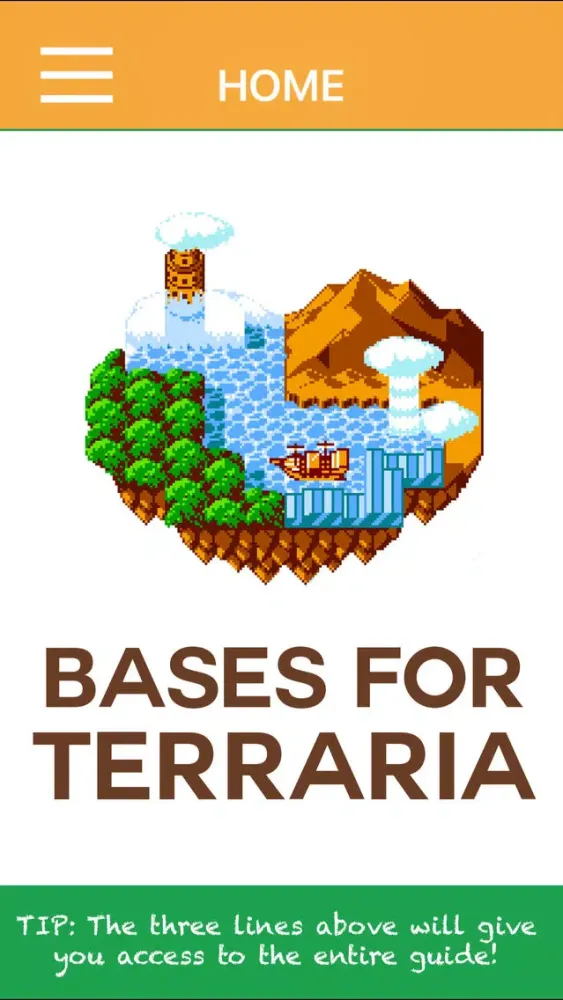 Ảnh chụp màn hình của Bases for Terraria Game