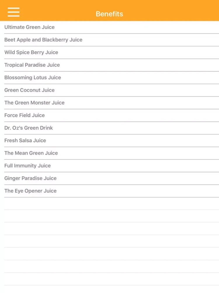 Juice Diet Recipes For Detox & Cleansing iPad  Screenshots