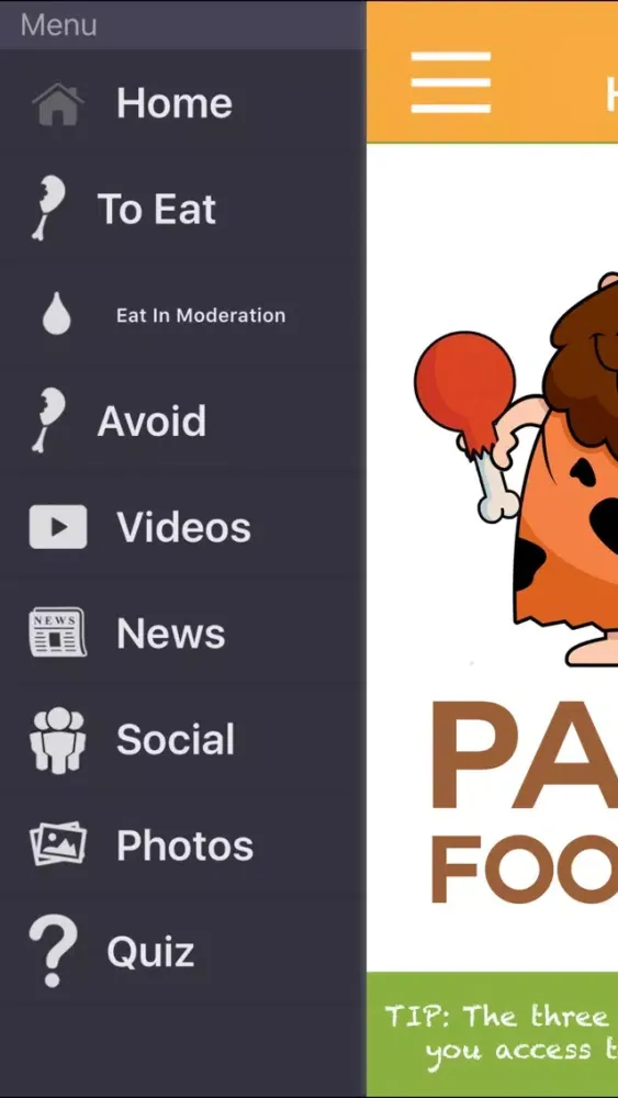 Zrzuty ekranu Paleo Diet Food List