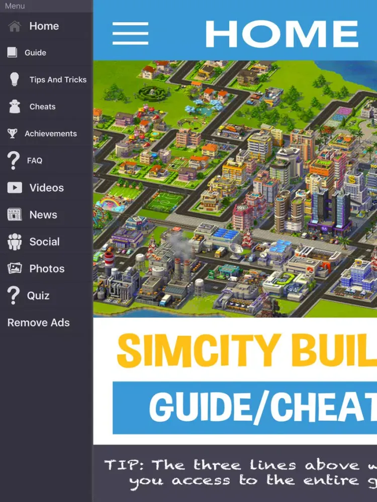 Capturas de tela do Companion Guide & Cheats For SimCity BuildIt : iPad 