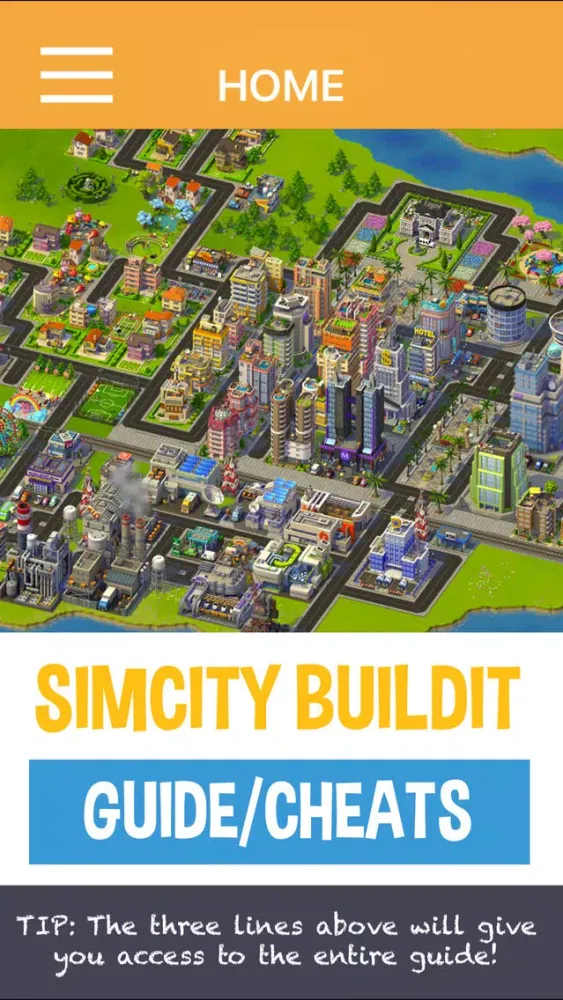 Capturas de tela do Companion Guide & Cheats For SimCity BuildIt :