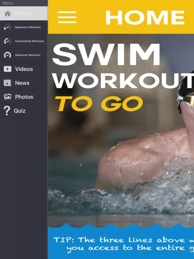 Swim Workouts To Go - Personal Swimming Coach iPad 应用截图