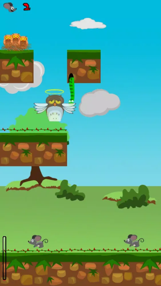 Feed'em-A flappy owl fun game! سکرین شاٹس
