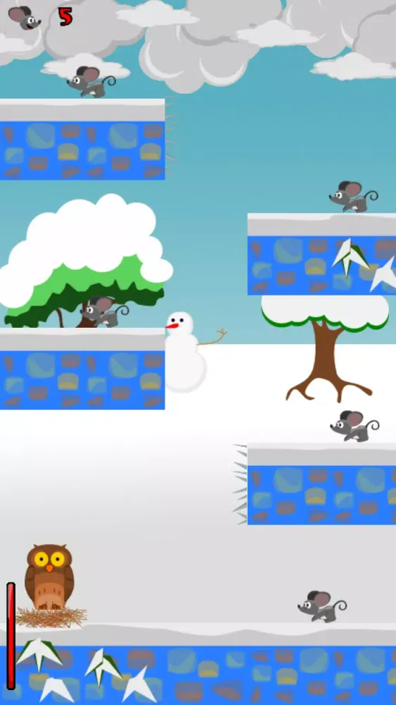 Feed'em-A flappy owl fun game! سکرین شاٹس