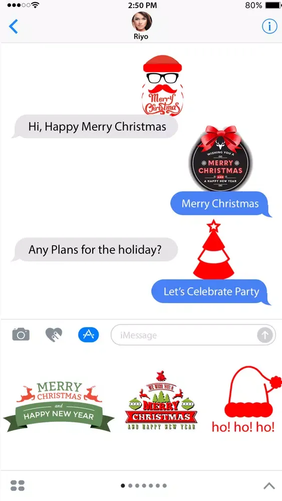 Captures d'écran de Merry Christmas stickers 2018