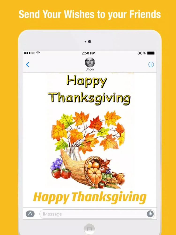 صور Thanksgiving Day Stickers for iMessage iPad 