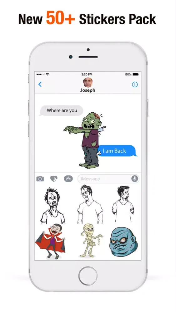 تصاویر Zombies Stickers for iMessage