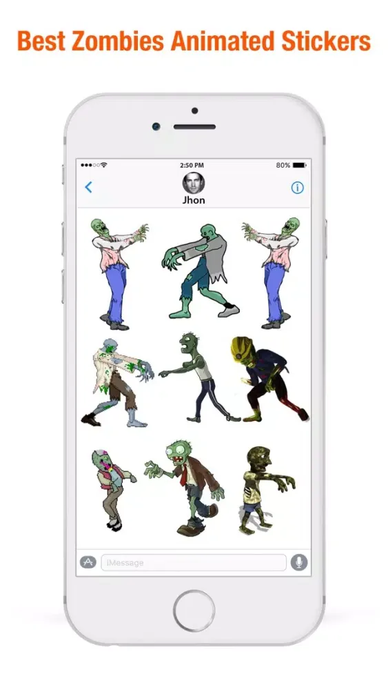 تصاویر Zombies Stickers for iMessage