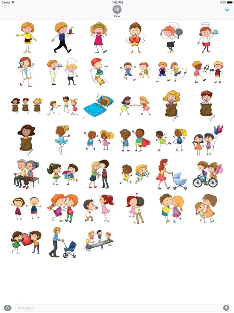 Tangkapan skrin Cute Kids Romance iPad 