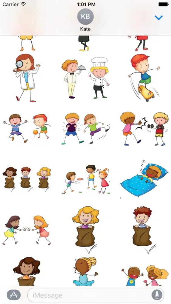 Tangkapan skrin Cute Kids Romance