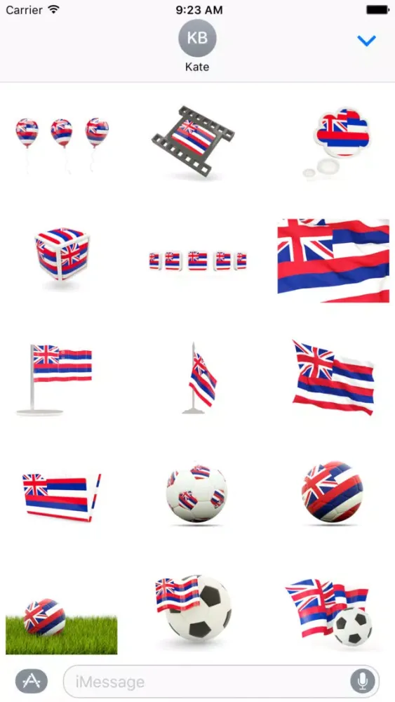 Captures d'écran de Hawaii Flag Stickers