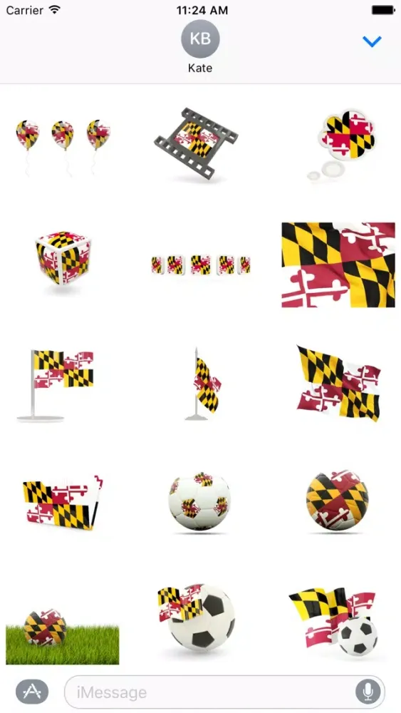 Maryland Flag Stickers স্ক্রিনশট