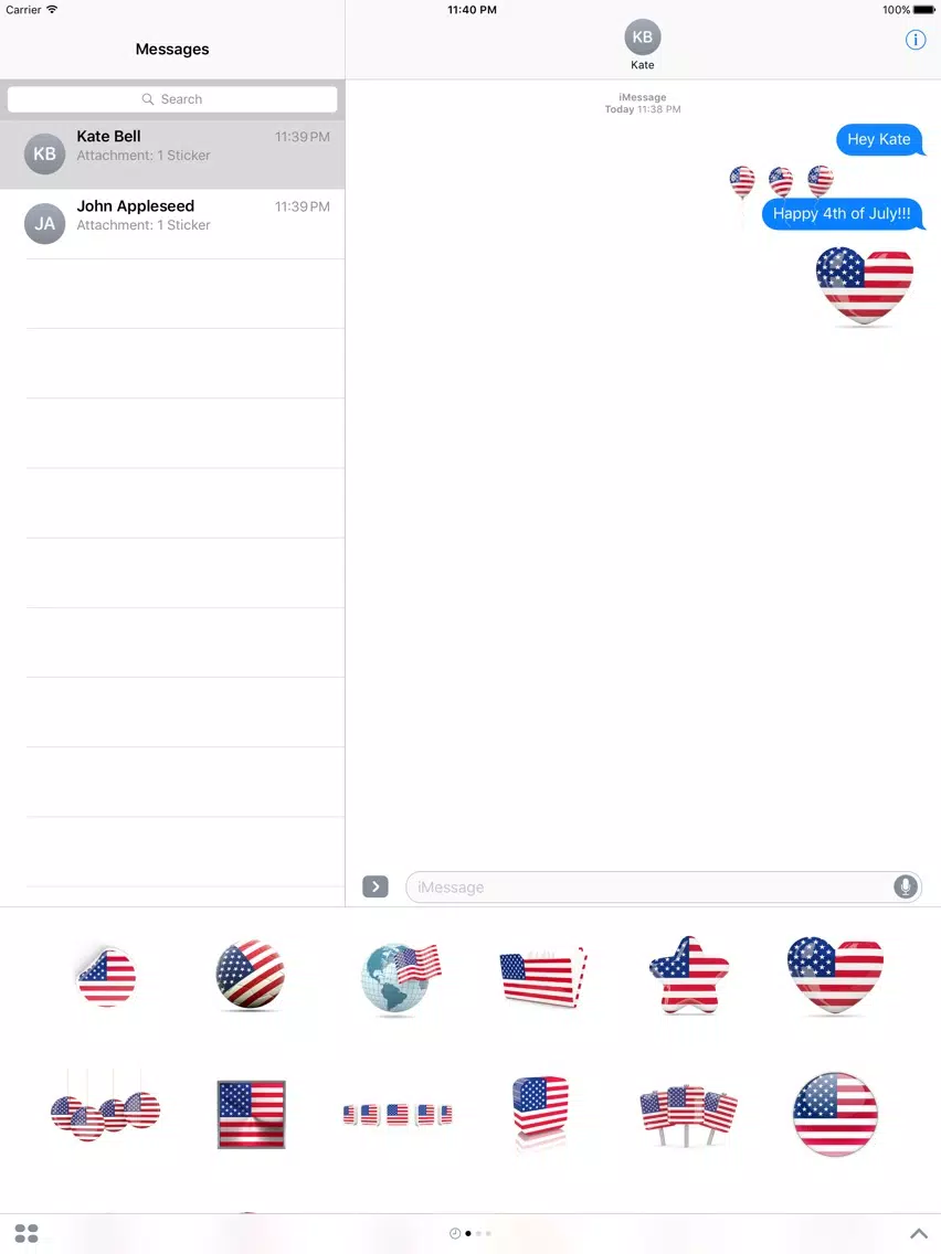 American USA Flags iPad 应用截图