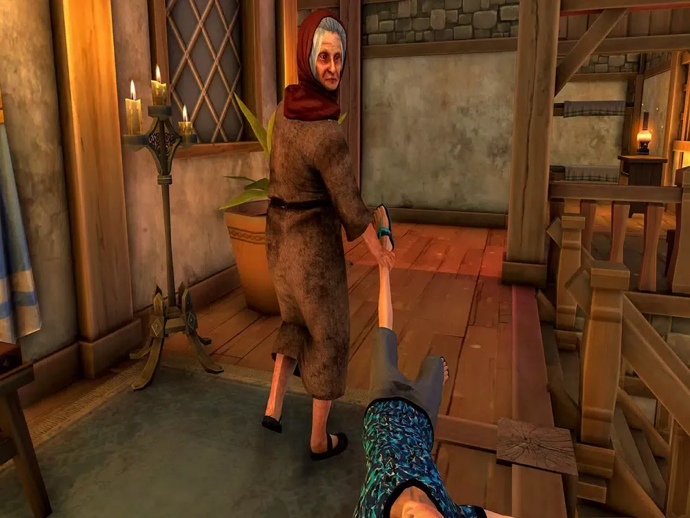 ภาพหน้าจอของ Hello Horror Granny Scary Game iPad 