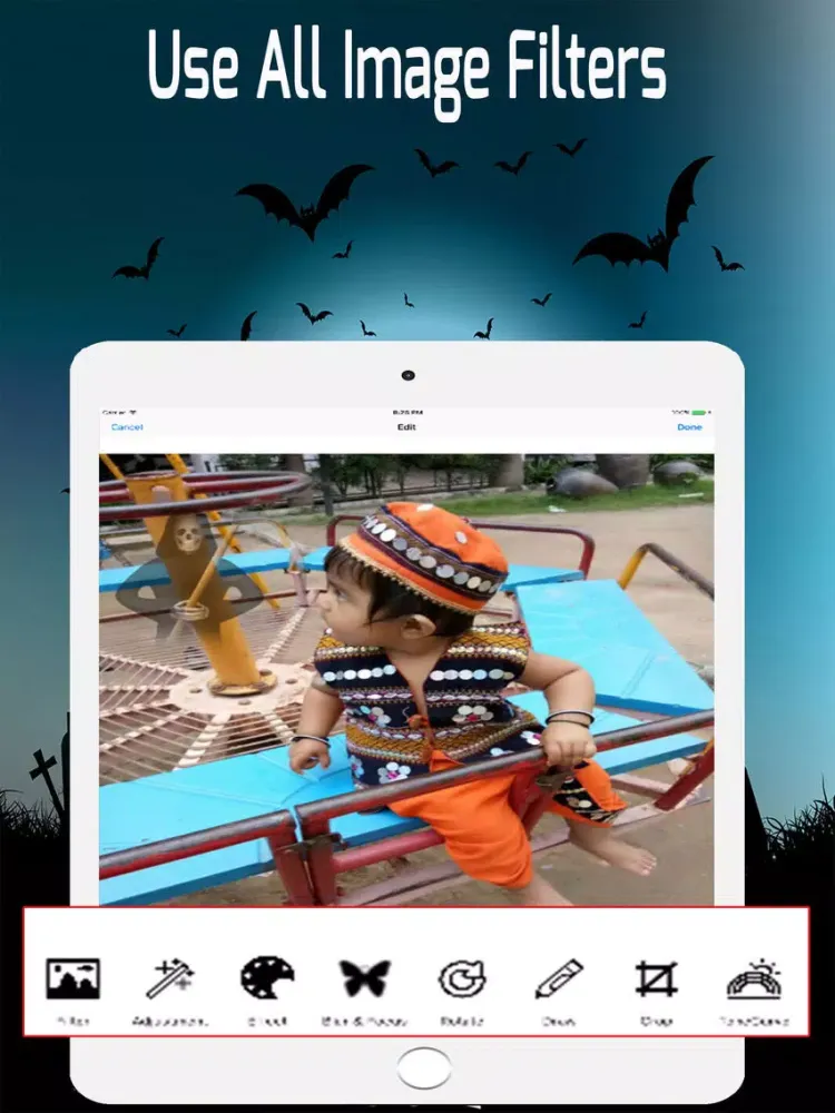 Ghost Prank Photo Editor iPad  Screenshots