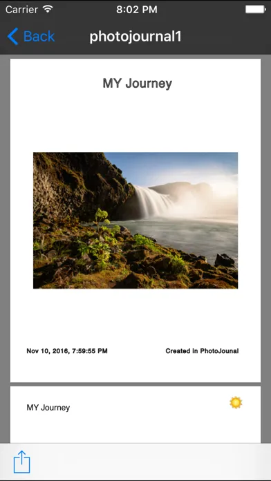 Capturas de pantalla de Photo Journal