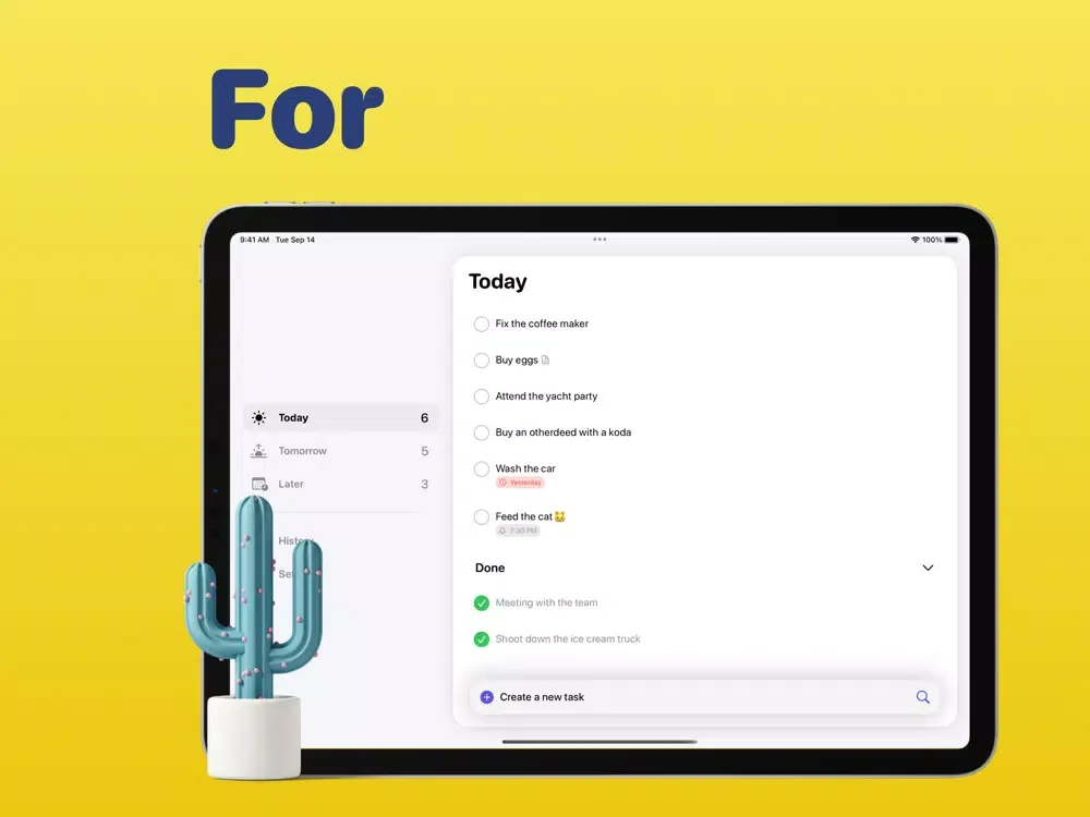 Sked - Task Manager iPad  スクリーンショット